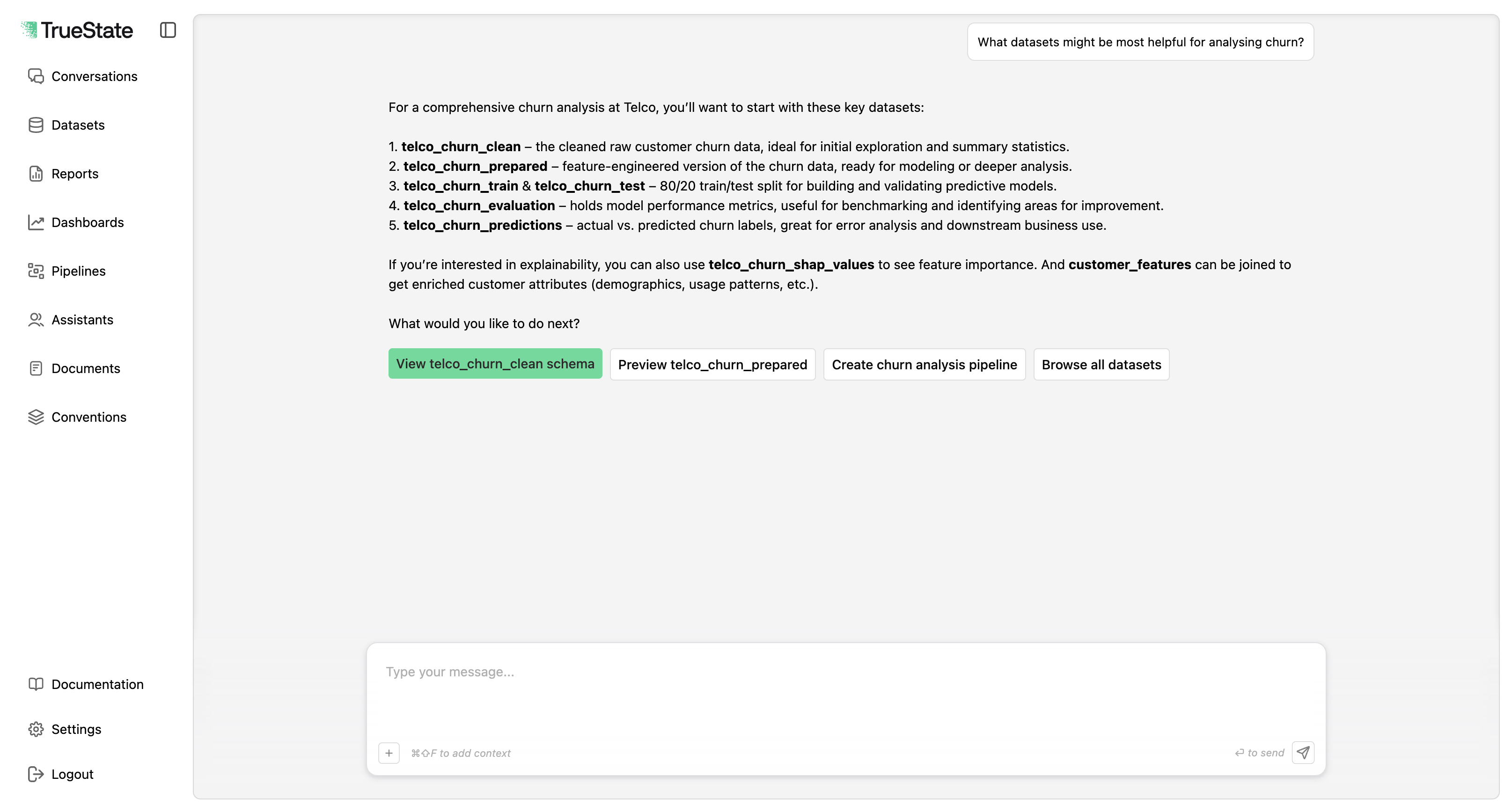 Data discovery interface