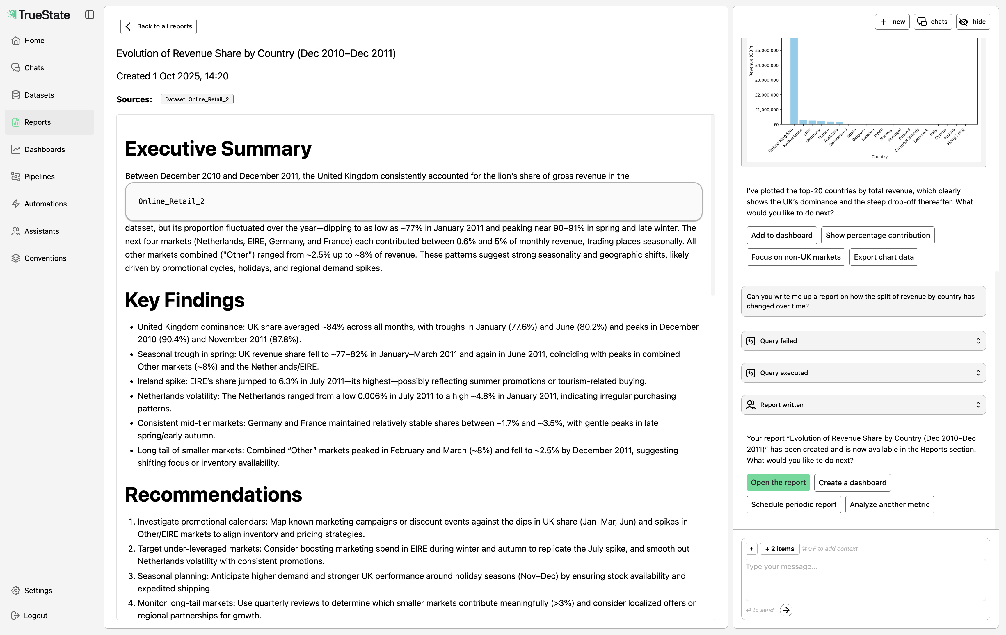 Report generation