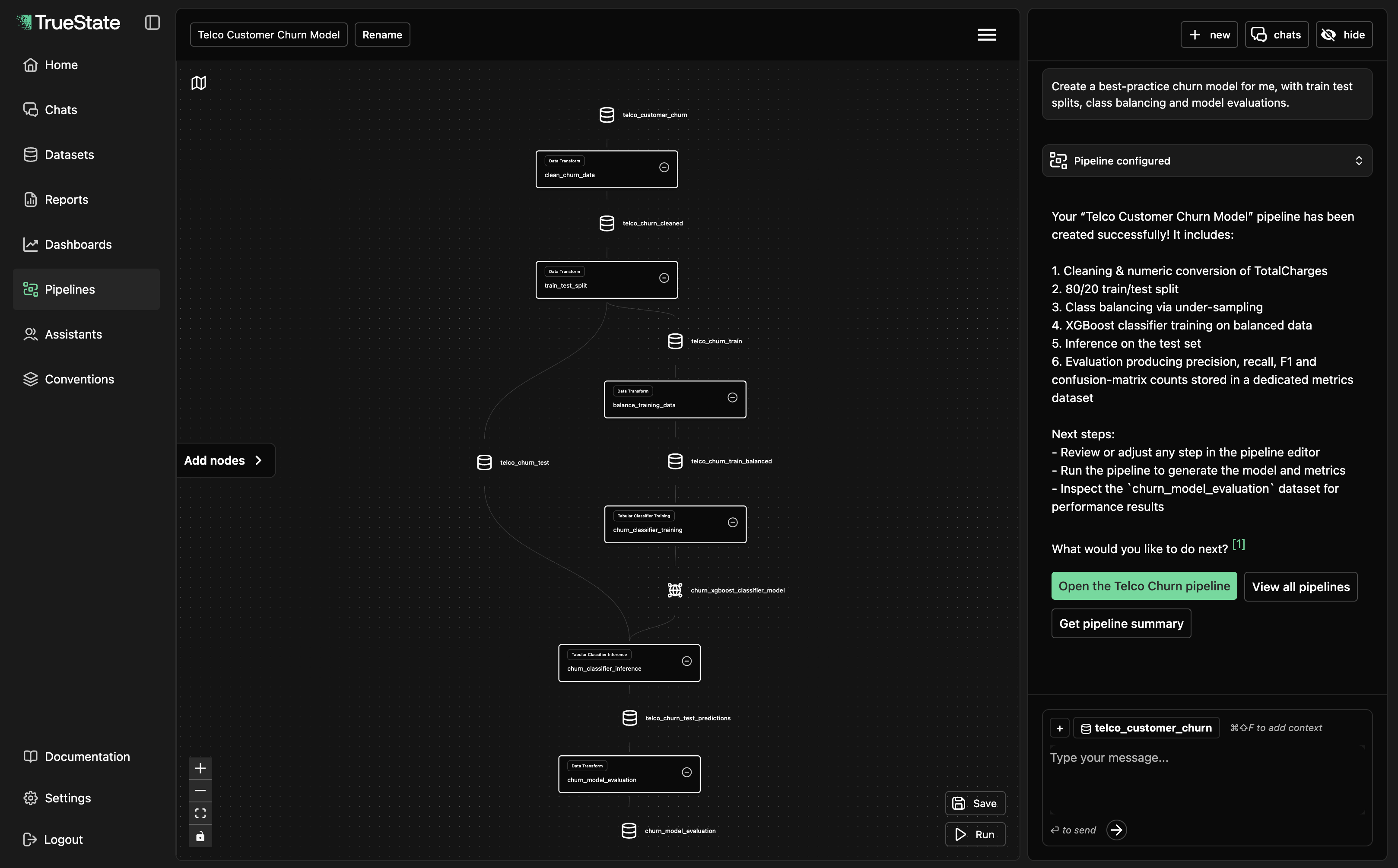 Craft advanced data engineering and machine learning pipelines